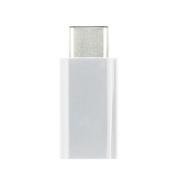 Adaptateur Convertisseur Micro USB Femelle à USB Type-C Mâle Blanc