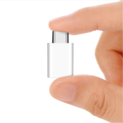 Adaptateur Convertisseur Micro USB Femelle à USB Type-C Mâle Blanc